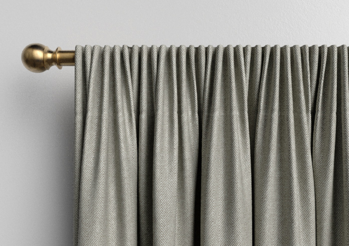 Soft Chevron, Brown - Made to Measure Curtains - Image 9